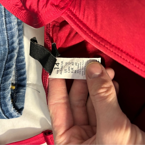 Bond-Eye Australia Red One Piece Swimsuit Size 10 - Picture 5 of 6